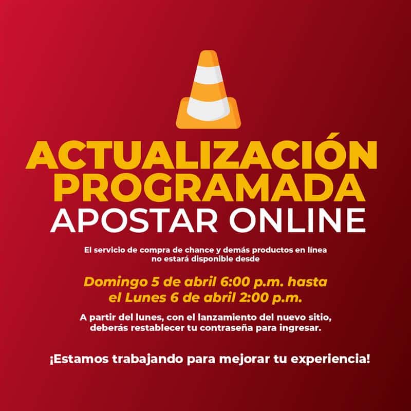 mantenimiento Apostar web